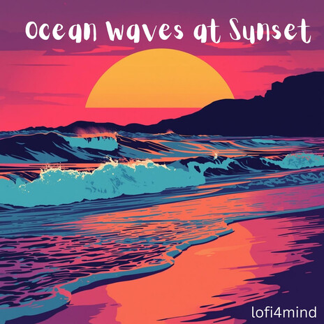 Ocean Waves at Sunset cover art