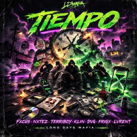 TIEMPO ft. FXCUS, NXTEZ, TERRIBOY, FRANKLIN QUAFF & DVG cover art