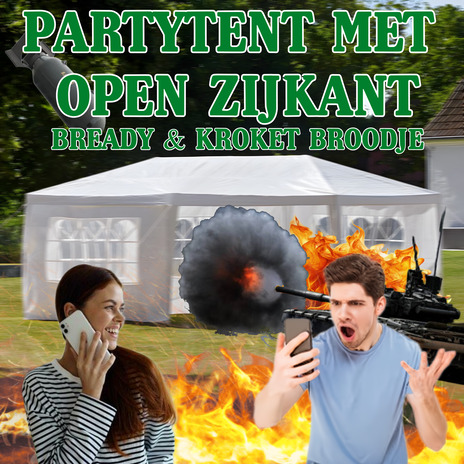 PARTYTENT MET OPEN ZIJKANT ft. Kroket Broodje cover art