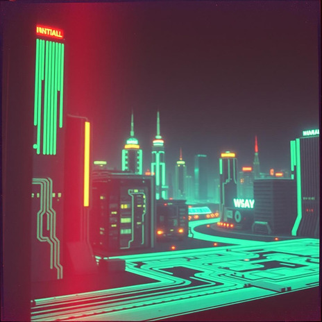 Neon Shadows in the Alley cover art