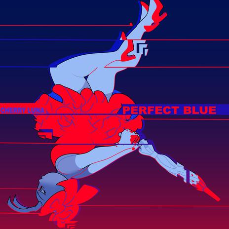 Blue but red cover art
