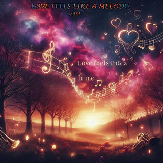 LOVE FEELS LIKE A MELODY ft. MAKI & D funky cover art