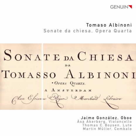 Sonata da chiesa in G Minor, Op. 4, No. 4: I. Adagio ft. Asa Akerberg, Thomas Boysen & Martin Müller cover art