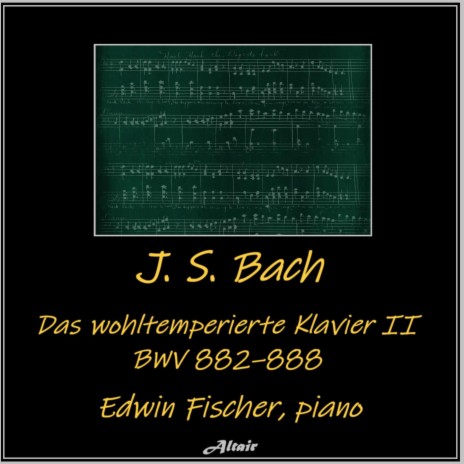 Das wohltemperierte Klavier II, BWV 882-888: Prelude and Fugue NO.15 in G Major, BWV 884: I. Praeludium cover art