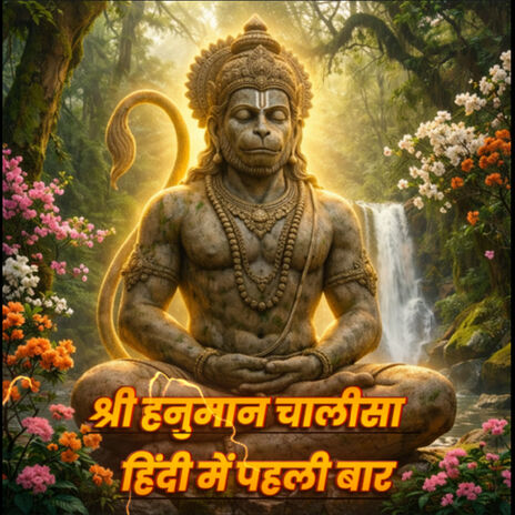 श्री हनुमान चालीसा  हिंदी में पहली बार cover art