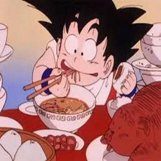 Petit, dépêche toi de finir ta soupe.