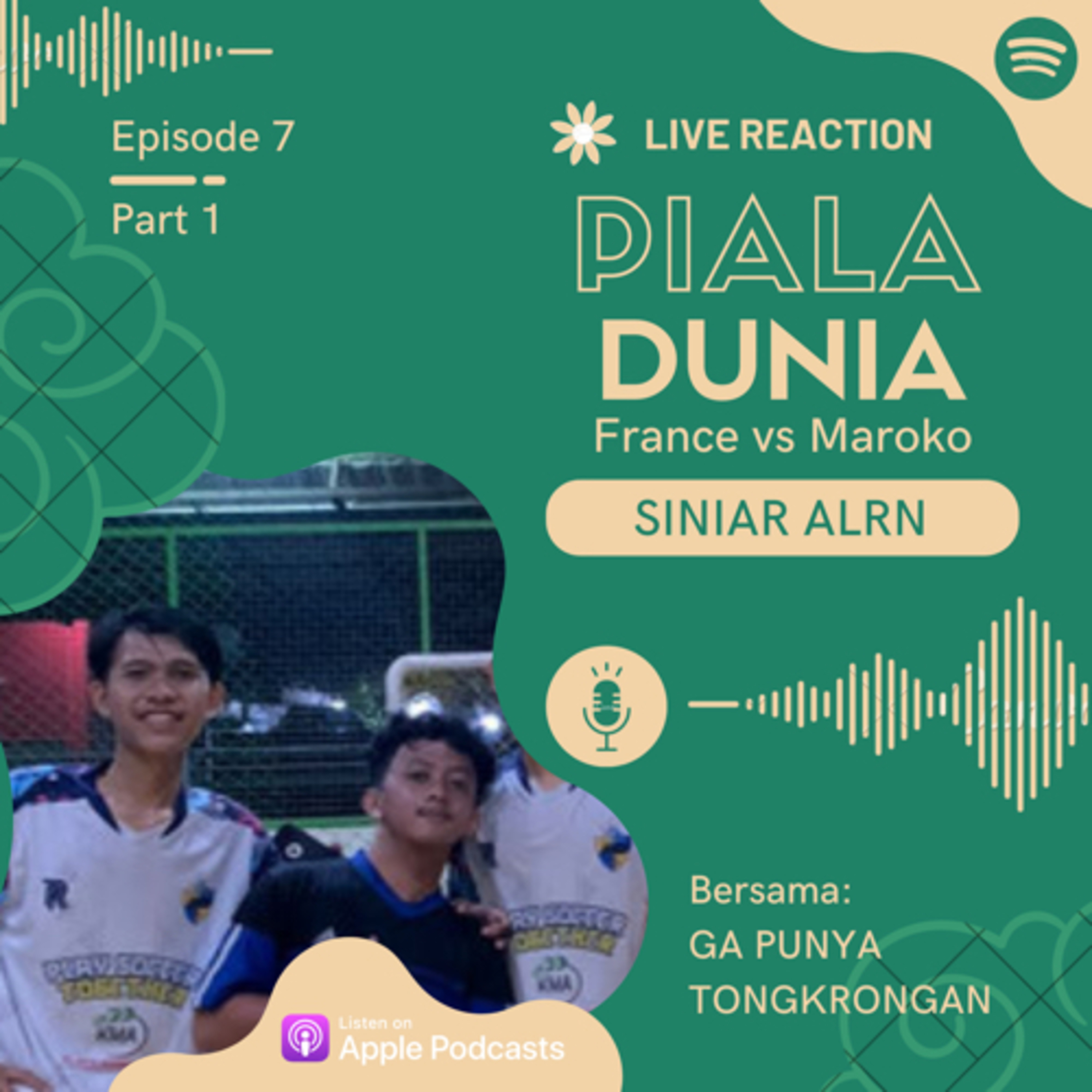 GA PUNYA TONGKRONGAN Eps 7. Live Reaction France vs Maroko - Part 1 cover art