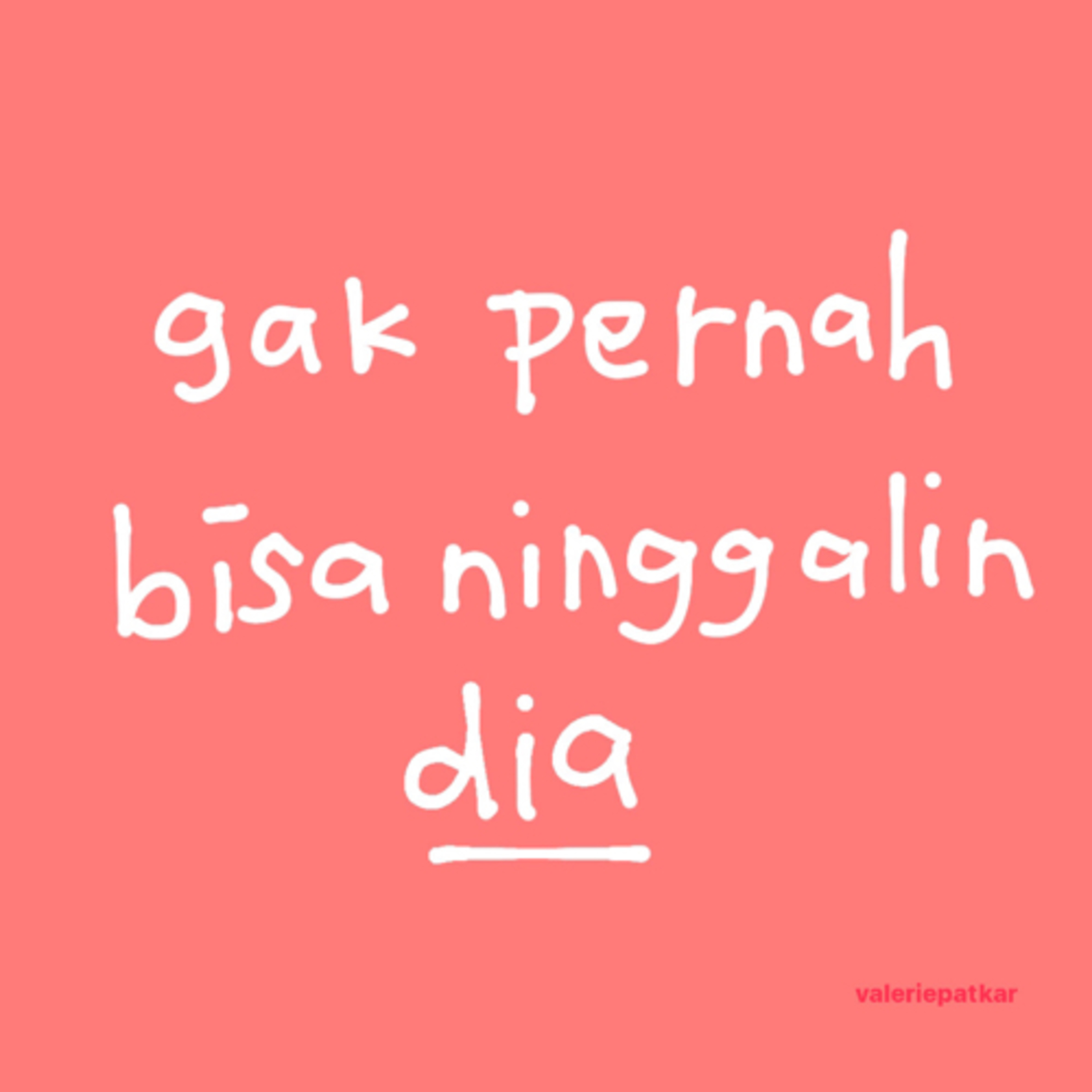 gak pernah bisa ninggalin dia. cover art