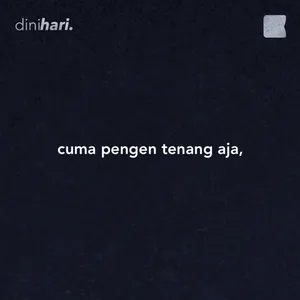 cuma pengen tenang aja, cover art