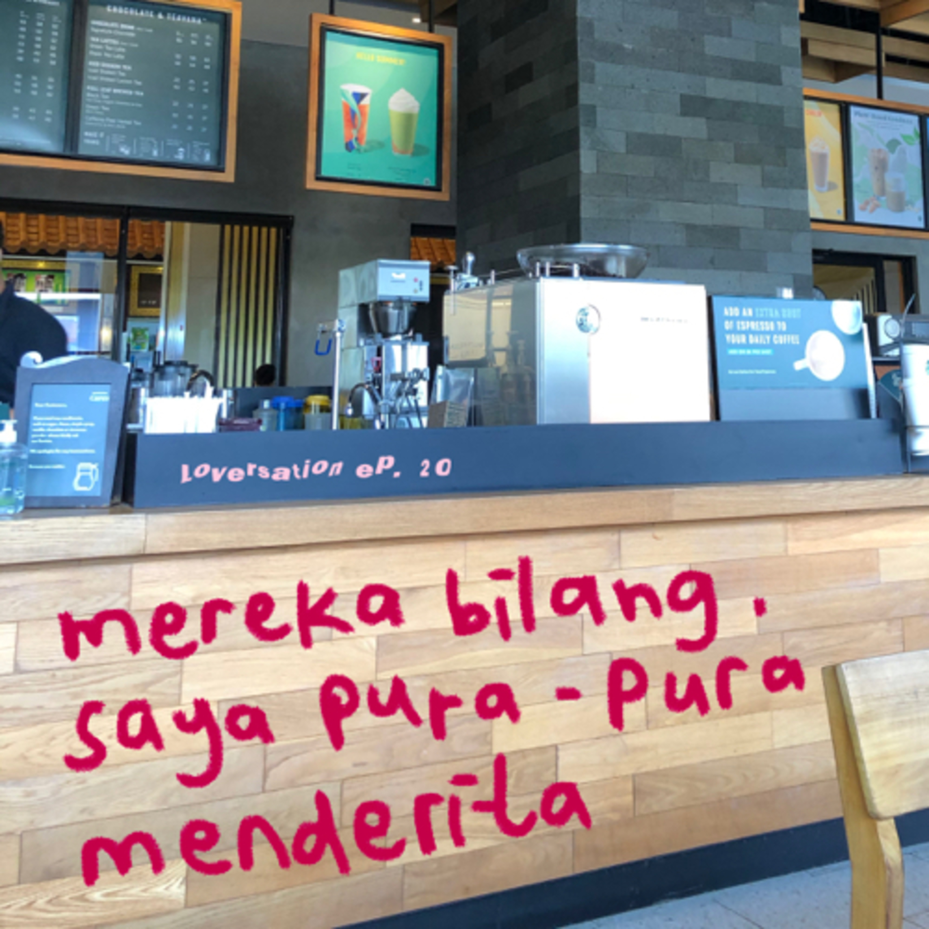 mereka bilang, saya pura-pura menderita cover art