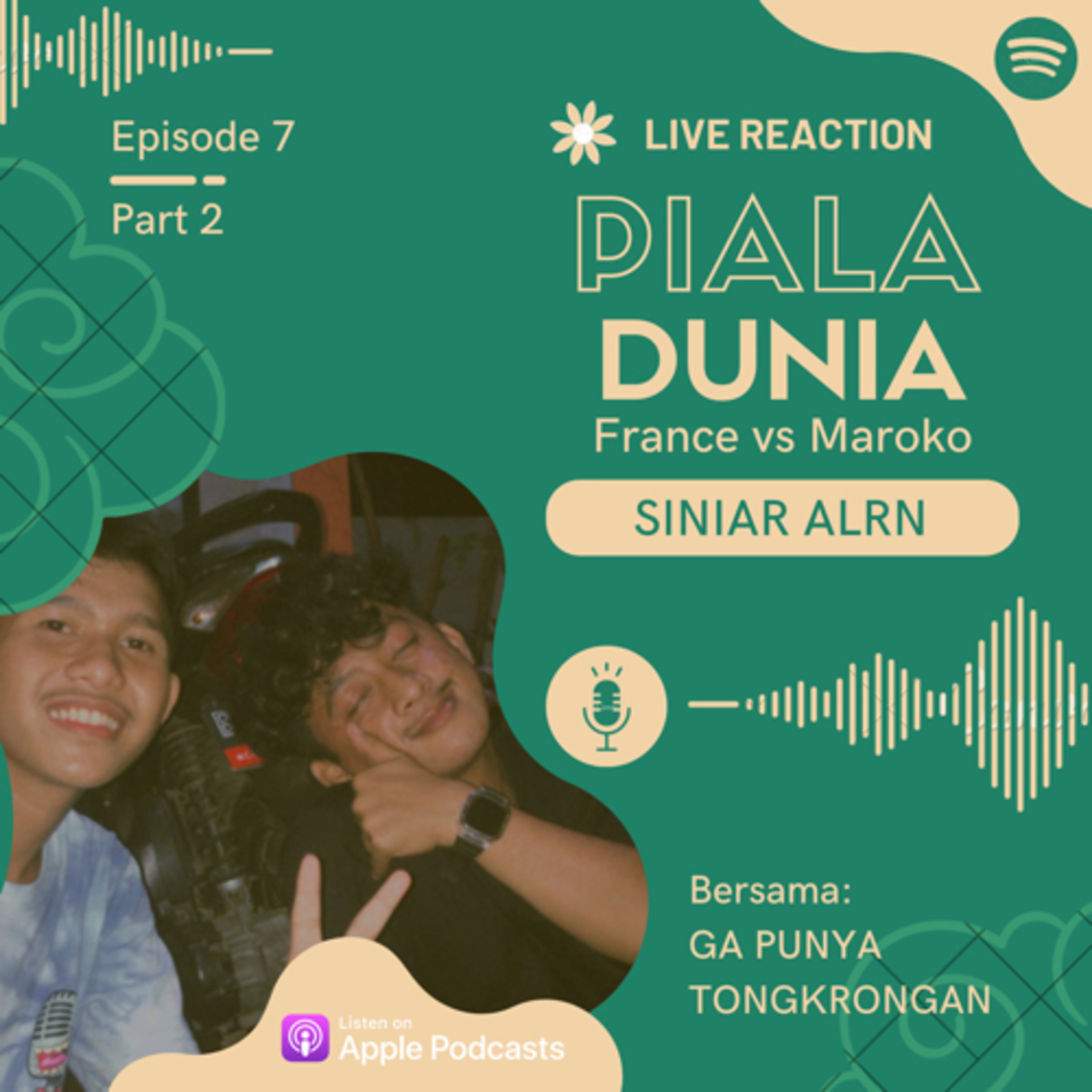 GA PUNYA TONGKRONGAN Eps 7. Live Reaction France vs Maroko cover art