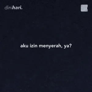 aku izin menyerah, ya cover art