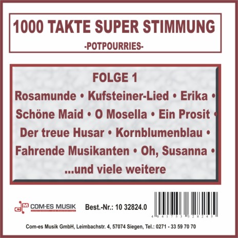 Sauflieder Medley: Ein Prosit / Wir versaufen unserer Oma ihr klein Häuschen / Schnaps, das war sein letztes Wort / Drum trink' mer noch a Flascherl Wein / Ein Prosit ft. Die Happy-Singers cover art