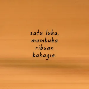 satu luka membuka ribuan bahagia cover art