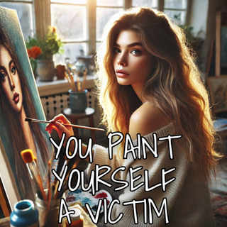 You paint yourself a victim