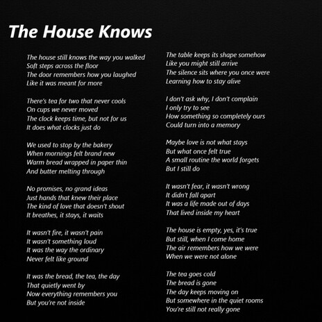 The House Knows cover art