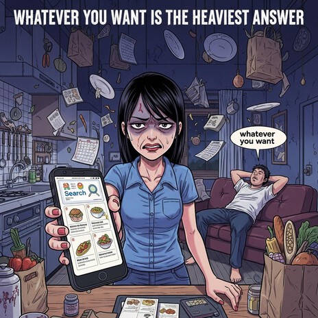 何でもいいは一番重い - WHATEVER YOU WANT IS THE HEAVIEST ANSWER - cover art