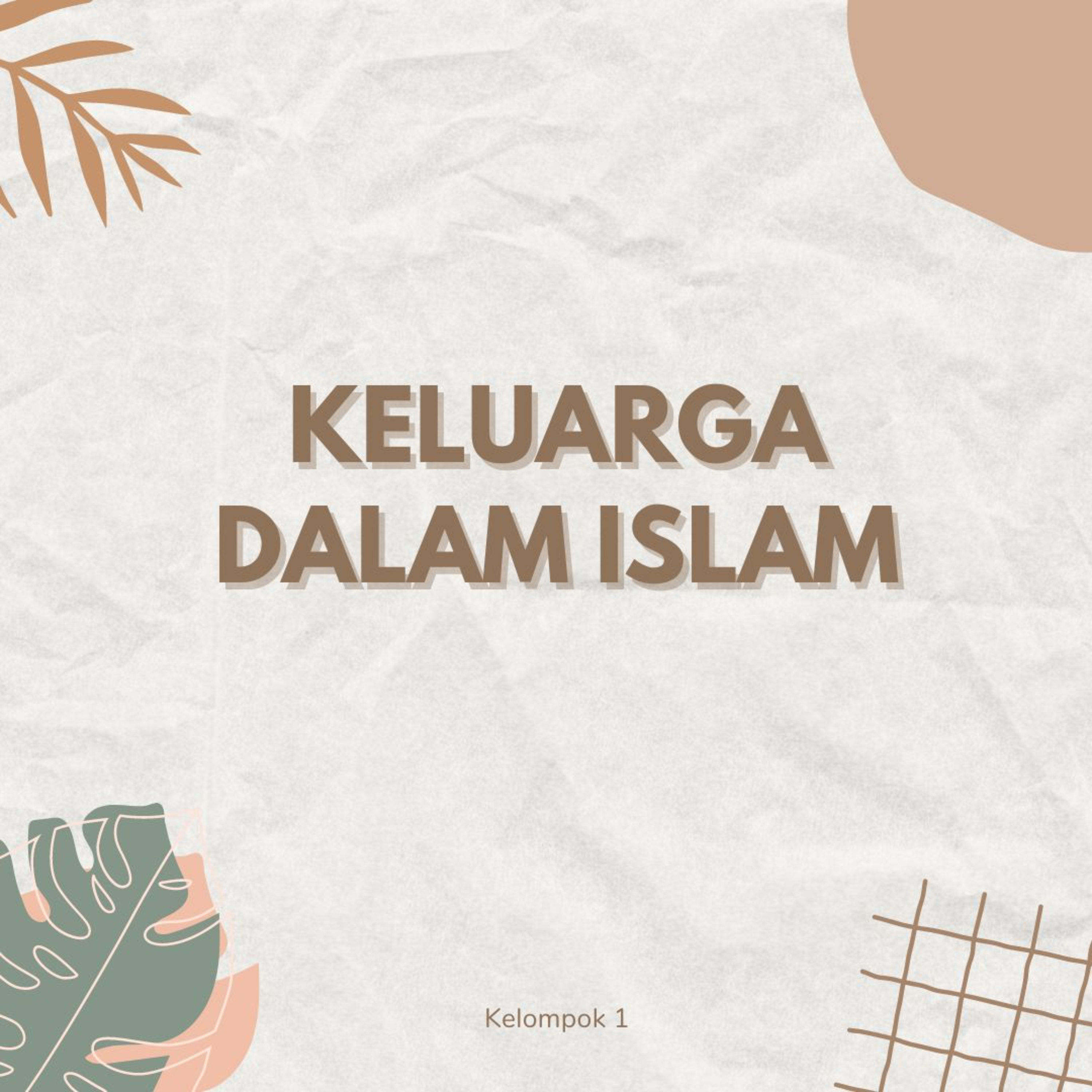 KELUARGA DALAM ISLAM cover art