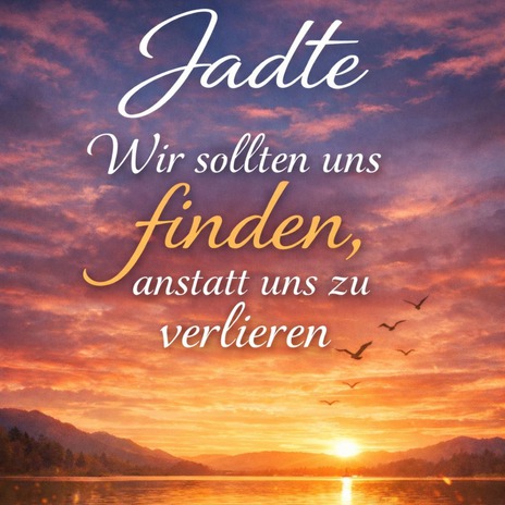 Wir sollten uns finden, anstatt uns zu verlieren cover art