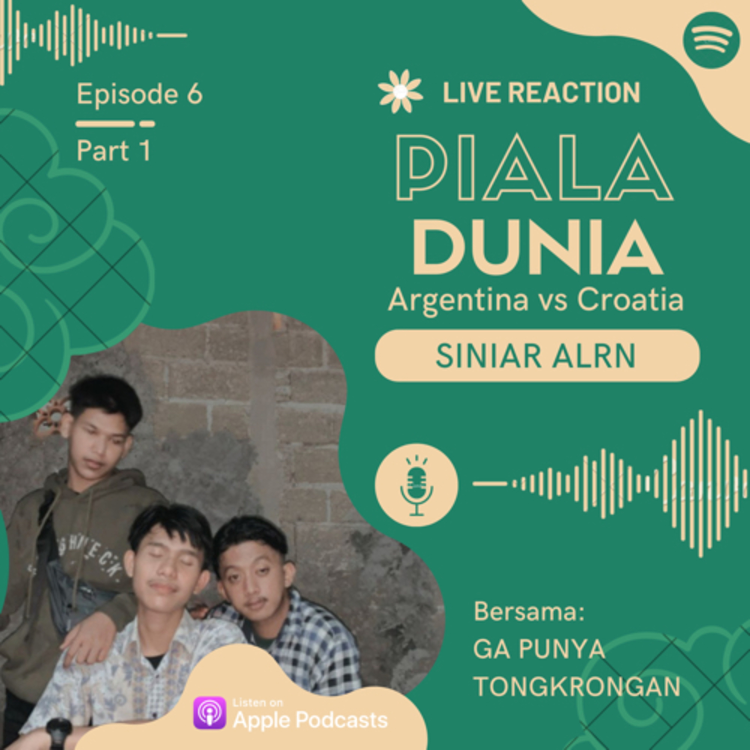 GA PUNYA TONGKORONGAN Eps 6. Live Reaction Argentina vs Croatia pt.1 cover art