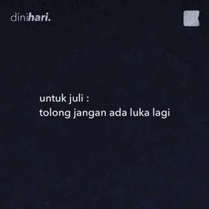 untuk Juli : tolong jangan ada luka lagi cover art