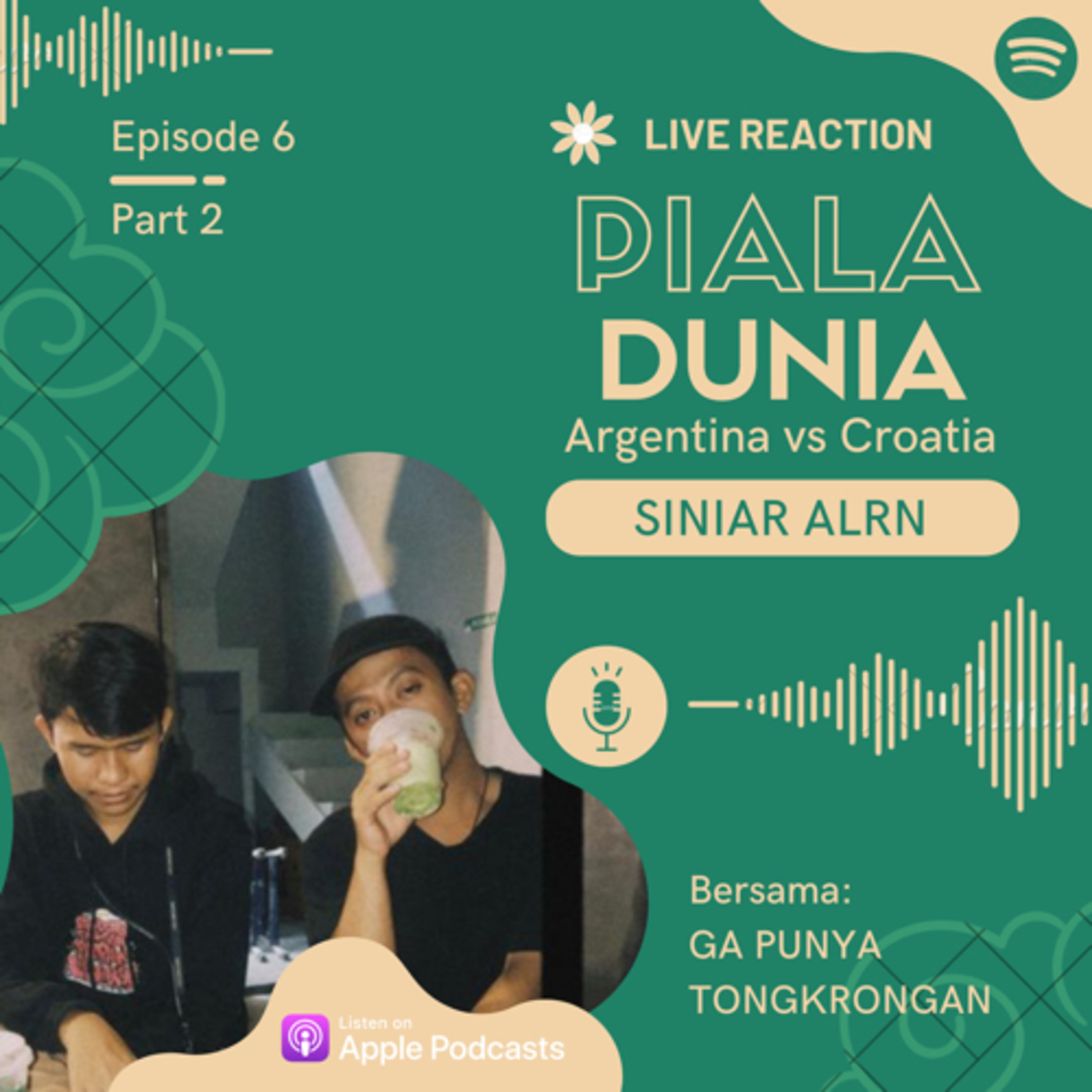 GA PUNYA TONGKRONGAN Eps 6. Live Reaction Argentina vs Croatia pt.2 cover art