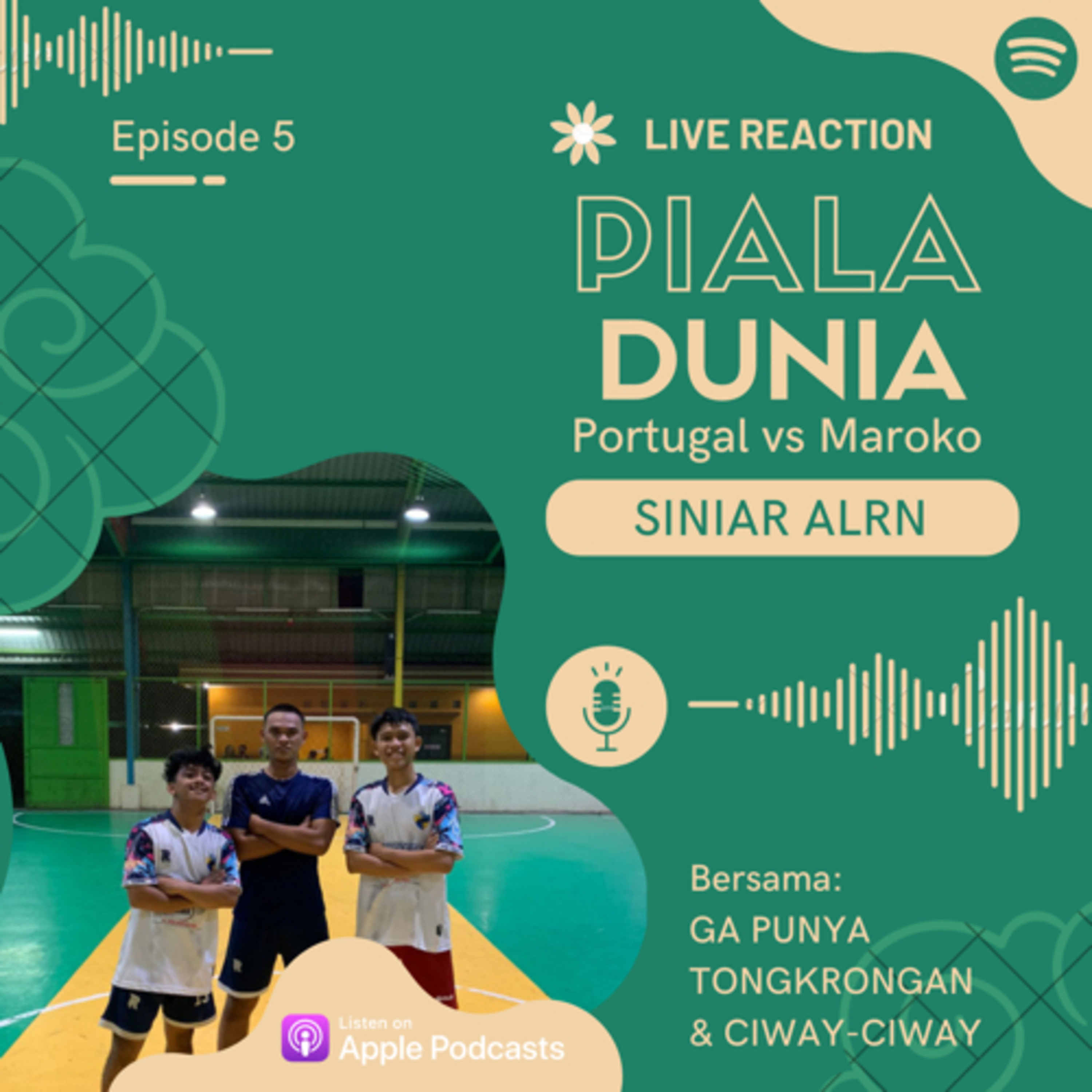 GA PUNYA TONGKRONGAN Eps 5. Live Reaction Portugal vs Maroko cover art