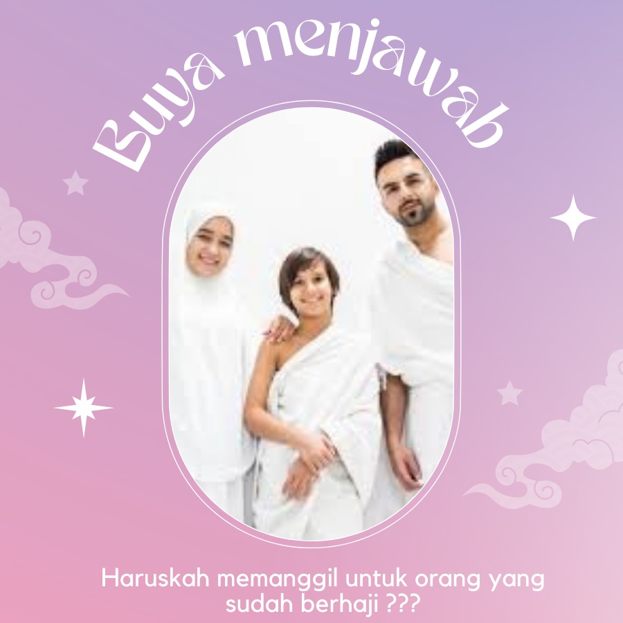 Apakah harus orang yang sudah berhaji di panggil haji ???? cover art