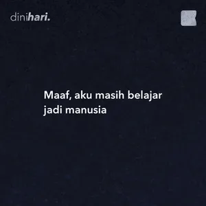 maaf, aku masih belajar jadi manusia cover art