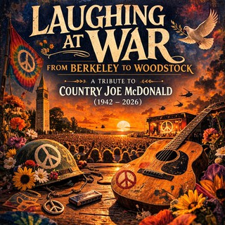 Laughing at War: From Berkeley to Woodstock – A Tribute to Country Joe McDonald (1942–2026)