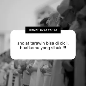 Sholat tarawih bisa di cicil loh, hikmah Buya Yahya. cover art