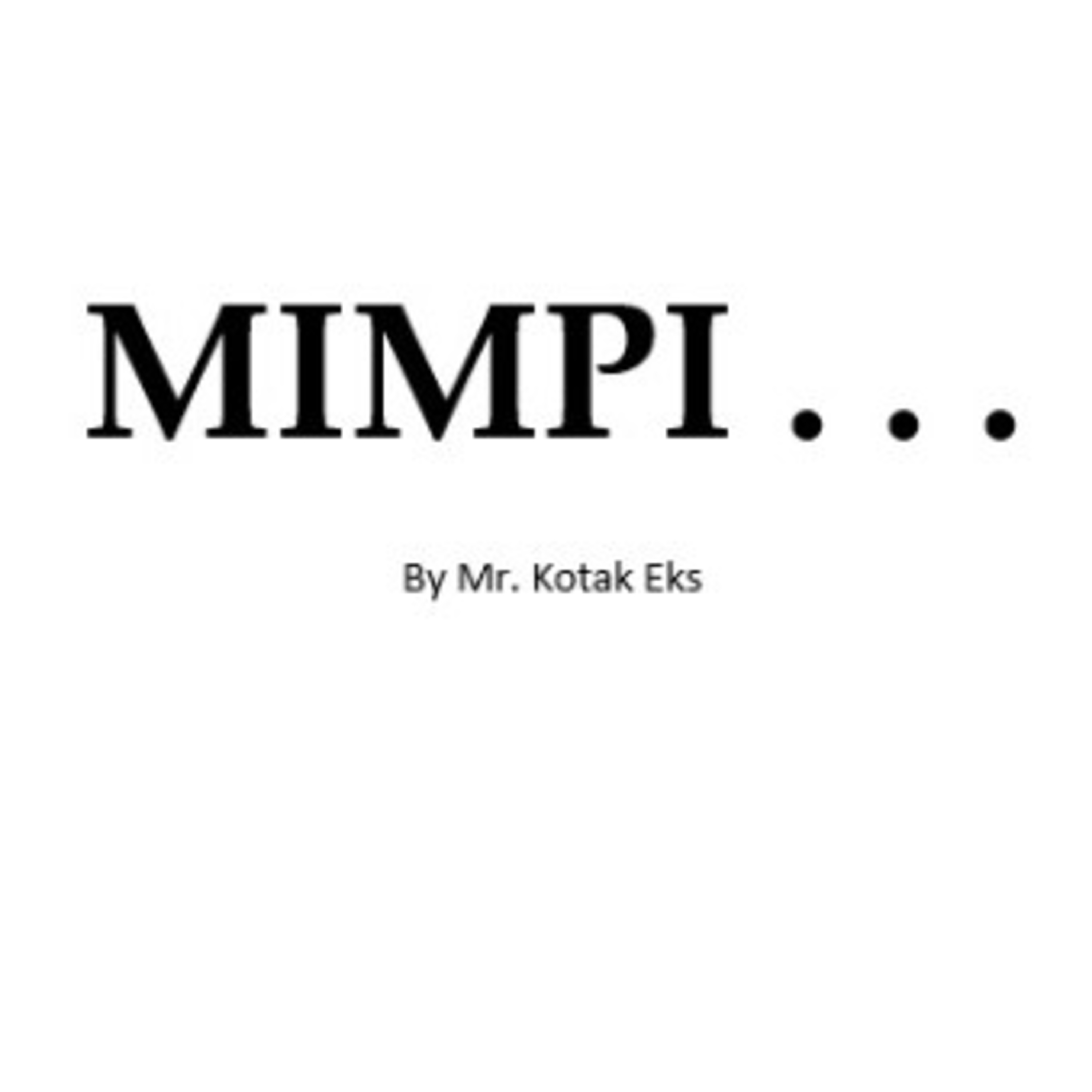 Episode 6 Mr. Kotak Eks - Mimpi Menjadi Pemain Sepak Bola cover art