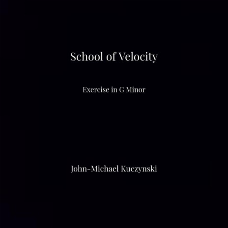 School of Velocity Exercise in G Minor cover art