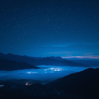 Biru di Malam Indah