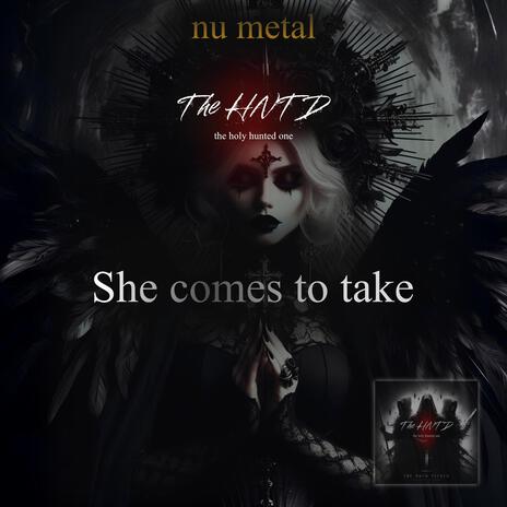 She comes to take cover art