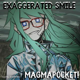 Exaggerated smile