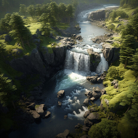 Deep Focus in Waterfall's Sound ft. Underwater Sound & Everlight