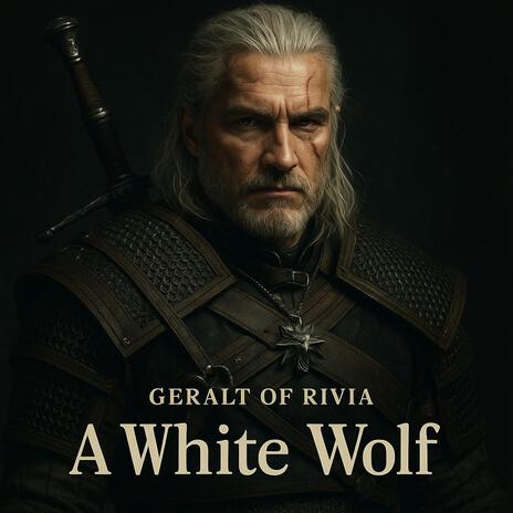 A white wolf cover art