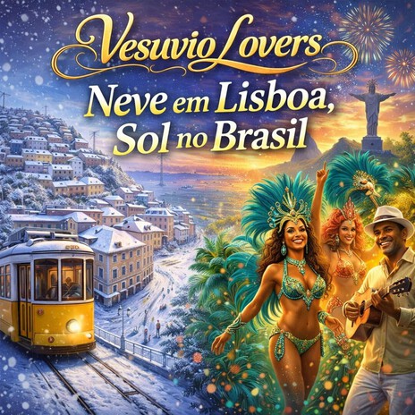 Neve em Lisboa, Sol no Brasil cover art