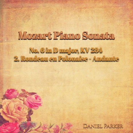 Mozart Piano Sonata No. 6 Kv 284 - 2. Rondeau En Polonaise - Andante cover art