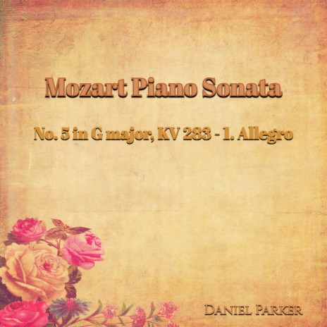 Mozart Piano Sonata No. 5 In G Major, Kv 283 - 1. Allegro cover art