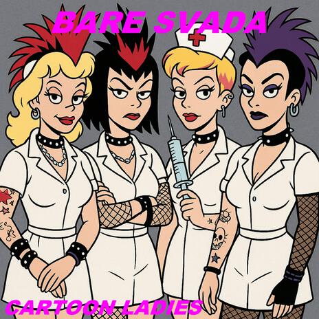 Cartoon ladies cover art