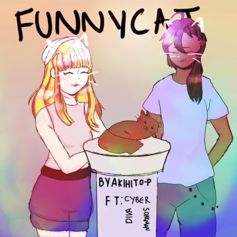 Funny Cat Eat the Burger