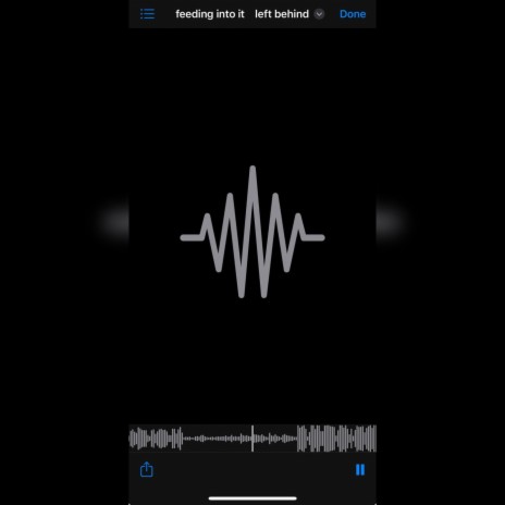feeding into it/left behind cover art