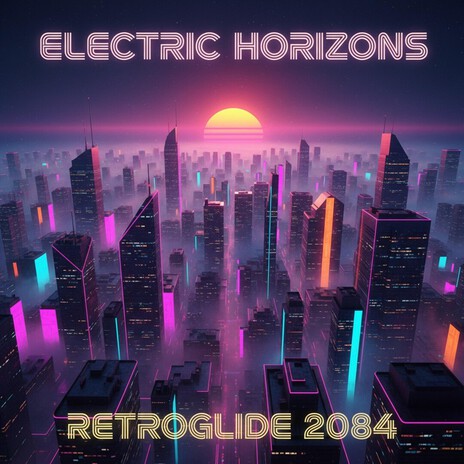 Electric Skyline Escape (Retrowave) cover art