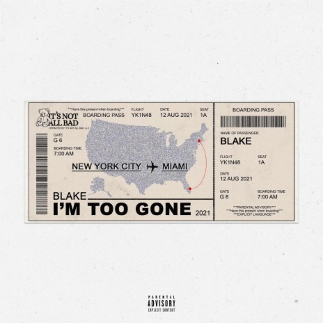I'M TOO GONE cover art