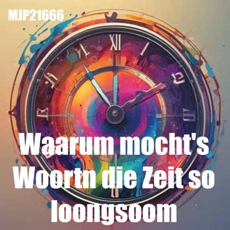 Waarum mocht's Woortn die Zeit so loongsoom cover art