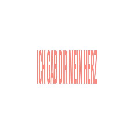 Ich gab dir mein Herz cover art