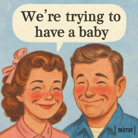 We're trying to have a baby cover art
