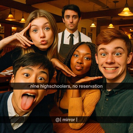 nine highschoolers, no reservation cover art